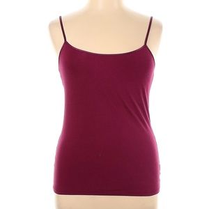 American Eagle Outfitters Solid Maroon Burgundy Tank Top Size XL